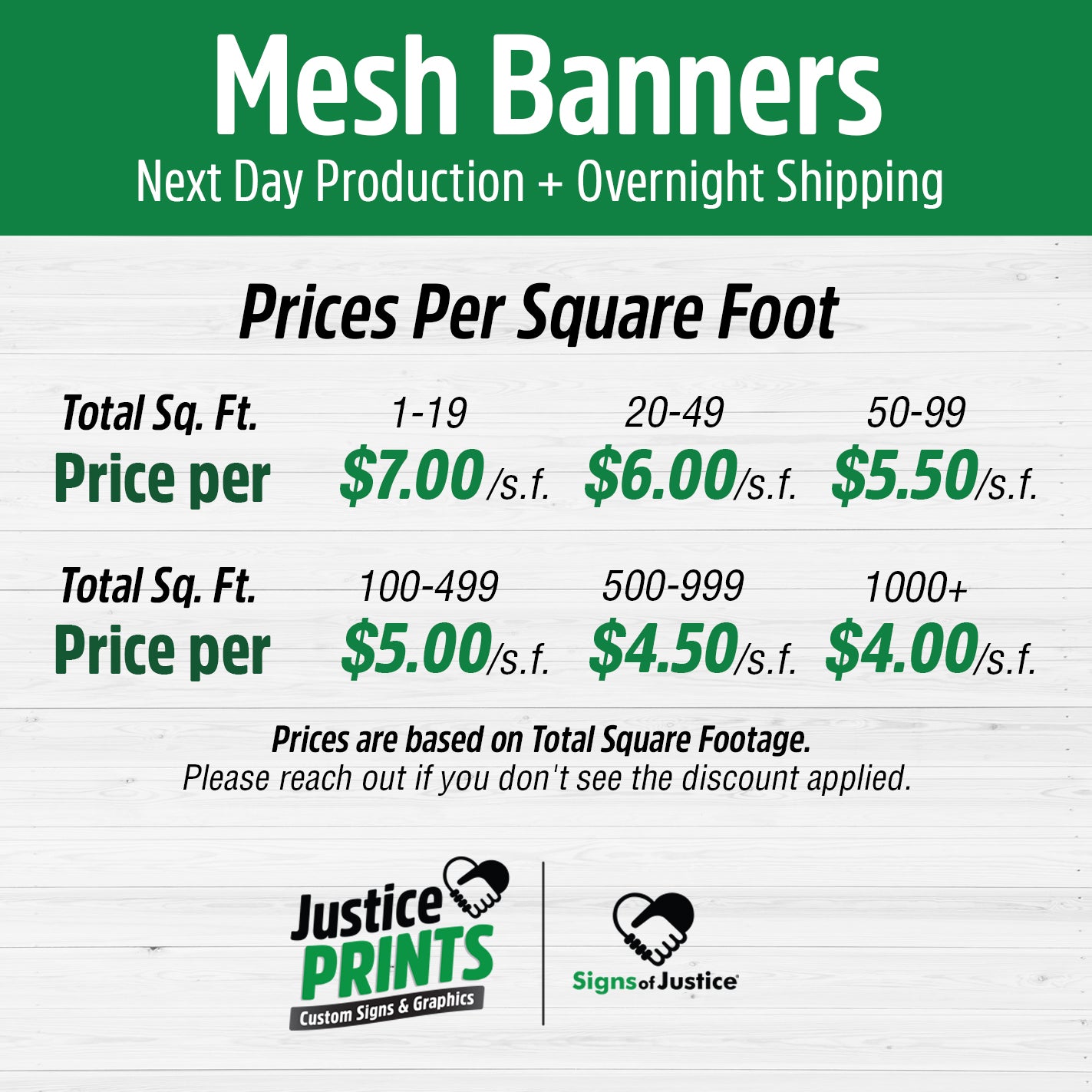 Custom Mesh Banners