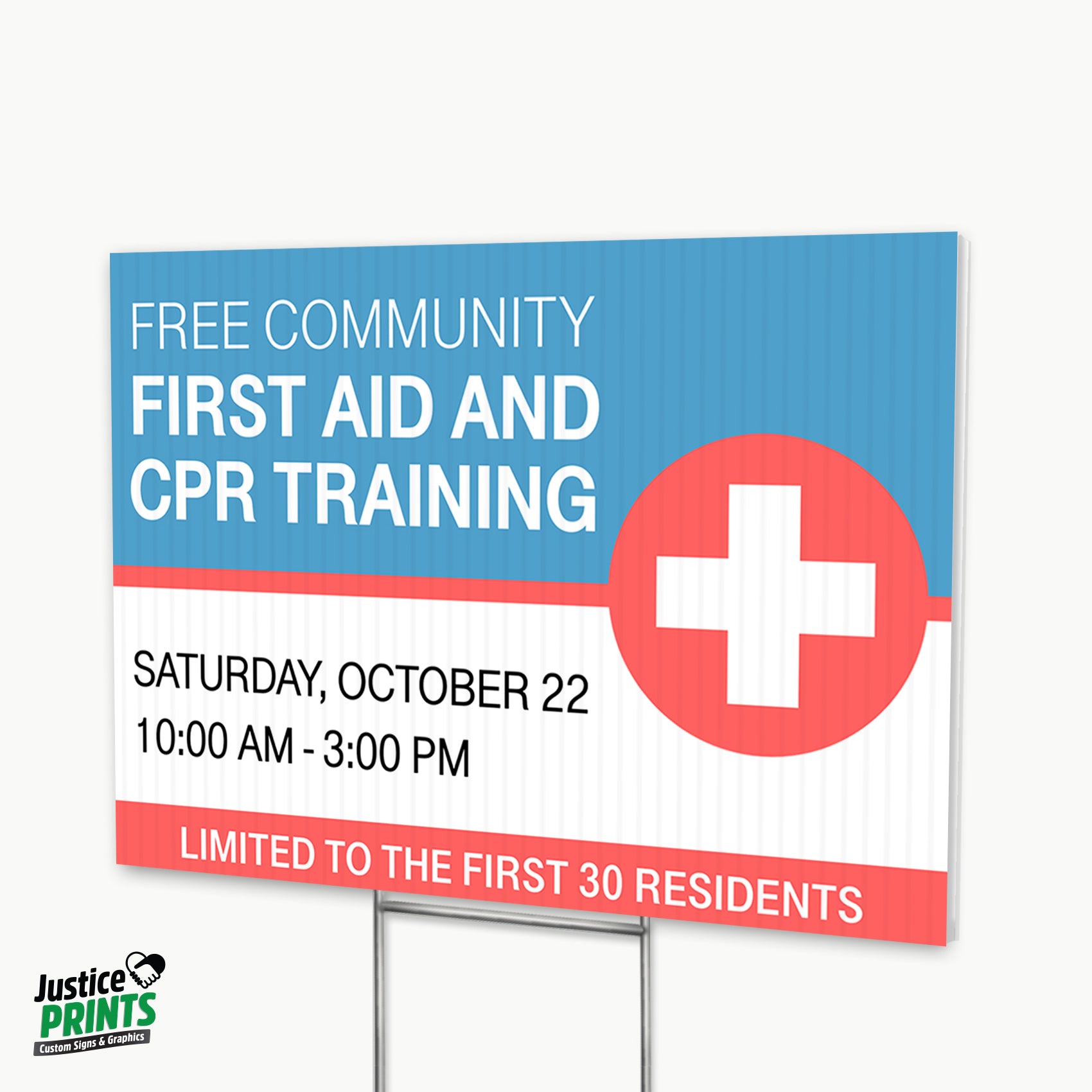 Medical Event Sign Examples Community Events | Yard signs |