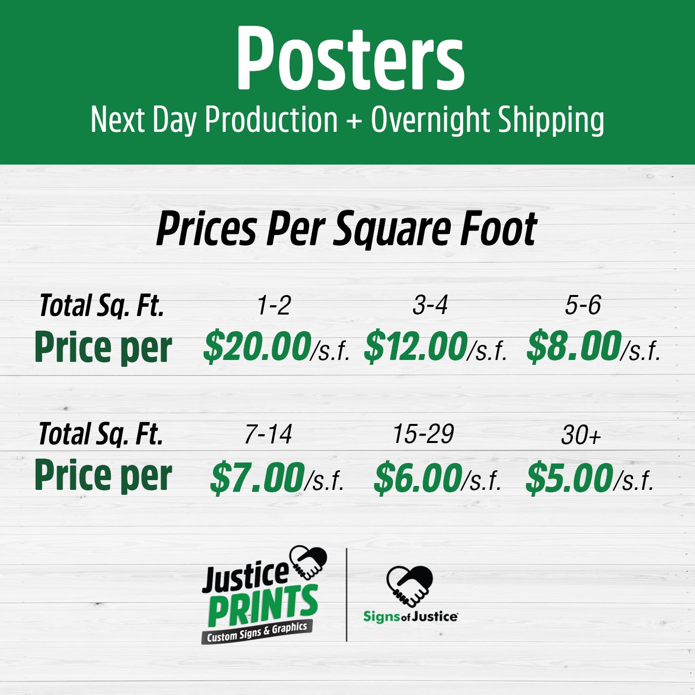 Procomng Poster Custom Posters FREE Design Help + 2-Day Delivery! – JusticePrints