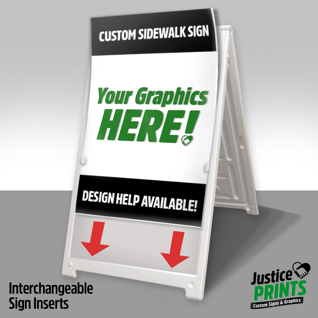 Custom Sidewalk Signs | FREE Design Help + 2-Day Delivery! – JusticePrints